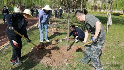 “植此青绿，共绘青山”——开云手机官方网站-开云(中国)开展义务植树活动