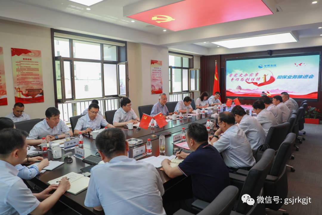 开云手机担保召开“学党史 办实事 争作为 创佳绩”担保业务推进会